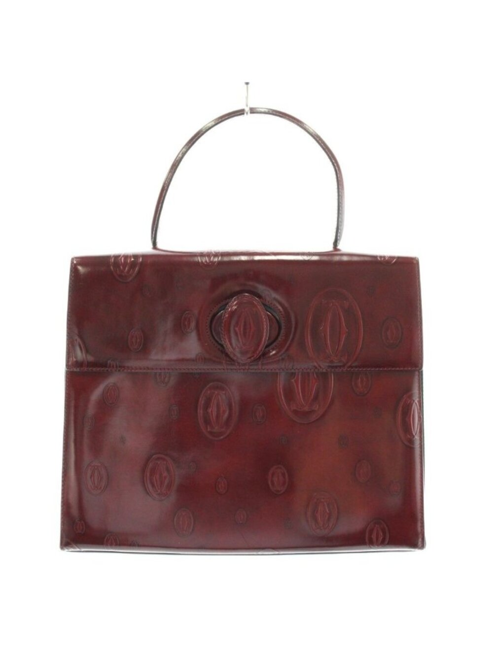 Cartier Happy Birthday Handbag Leather Bordeaux an OH